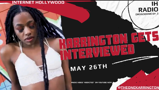 Singer Karrington gets interviewed on Internet Hollywood Radio
